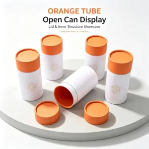 Food-Grade Kraft Paper Tube Canister with Foil Liner for Coffee, Tea, and Spices