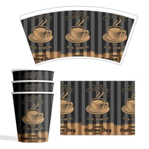 Food Grade PE Coated Leak Resistant Paper Cups For Hot Cold Drinks Customizable Logo Branding Factory
