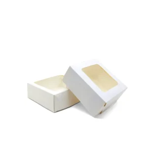 Food Grade Paper Cardboard Box With Window For Cosmetic Food