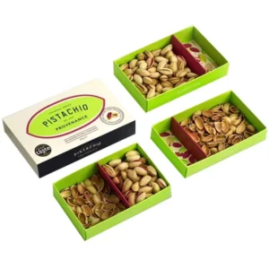 Food-Grade Paper Nut Box with Glossy Latte Lamination, Embossing, and UV Coating