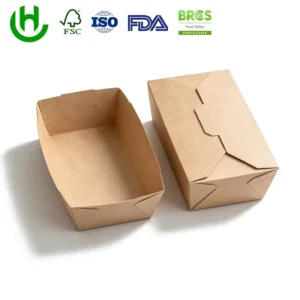 Food-Grade Paperboard Fried Chicken Snack Tray, Grease Resistant