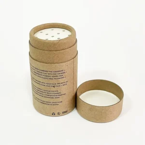 Food Grade Protein Powder Paper Tube Canister White Cardboard Cylinder OEM ODM
