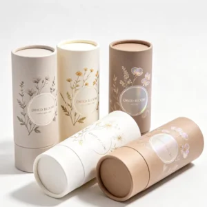 Food-Grade Recyclable Craft Paper Round Canister with UV Coating