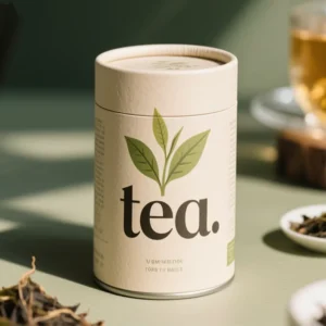 Food Grade Round Cardboard Paper Tube Canister for Tea Packaging
