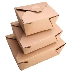 Food Grade Waterproof Greaseproof Eco-Friendly Salad Food Packaging Paper Lunch Box