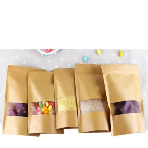 Food Kraft Paper Pouch with Window