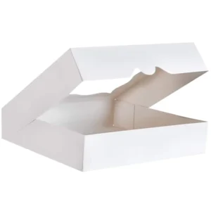 Food Packaging Box with Window Printed Disposable Kraft Ivory Paper Box