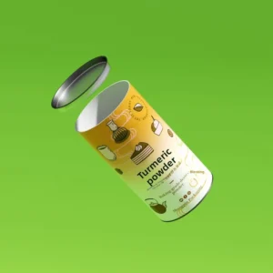 Food sealing Food Paper Canister Protein Powder Oat Container Kraft Paper Tube Cylindrical Packaging Easy tear Lid Custom made