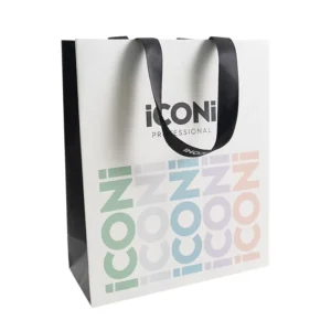 Four-Color Printed Paper Bags with Logo Handles for Boutique