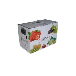 Fresh Fruit Corrugated Cardboard Box with Glossy or Matte Lamination and UV Coating, Customizable