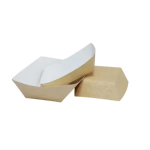 Fried Food, Hot Dog, and Chicken Snack Disposable Kraft Paper Boat Tray