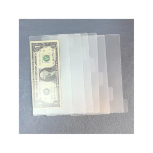 Frosted Translucent A6 Zipless No Holes Wallet Bill Folder Sinking Funds Money Bag Bundle Tabbed Savings Challenge Cash Envelope