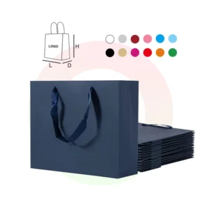 Gift Packaging Shopping Paper Bag With Own Design Personalized Logo Luxury Fancy Paper OEM Flexography