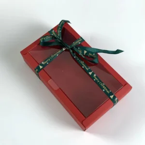 Gift Paper Box with Clear Lid and Window for Weddings and Birthday Parties, Customizable DIY Gift Boxes