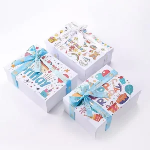 Gift Paper Clothing Box with Ribbon