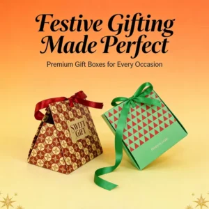 Giftable Stylish Best-selling Eco-Friendly Film Coating Reusable Paper Gift Box for New Year and Valentine’s Day