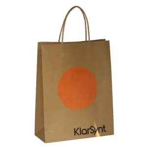 Glossy Custom Kraft Gift Coffee Paper Bags for Food Takeaway with Logo