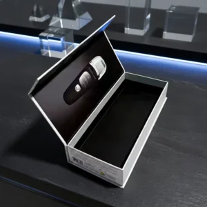 Glossy Laminated Rigid Flip Box for Electronic Accessories