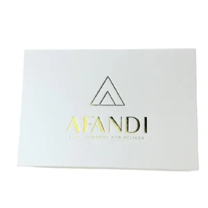 Gold Foil Art Paper Rigid Magnetic Gift Box with Custom Printing