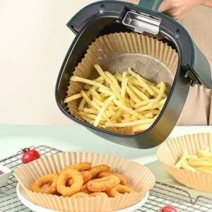 Greaseproof Air Fryer Paper Liner Double-Sided Silicone-Coated