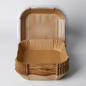 Greaseproof Coated Double-Sided Disposable Square Food-Grade Eco-Friendly Air Fryer Baking Paper Tray For Packaging