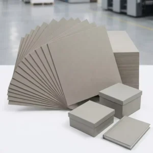 Grey Chipboard Sheets 1mm, 1.5mm, and 2mm for Tea and Chocolate Box Inserts, Custom Die-Cut