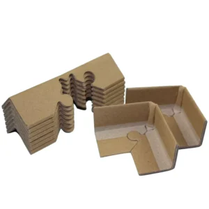 HJ003 L shaped Kraft Paper Table Edge Corner Protectors 50x50x3mm 80mm Length