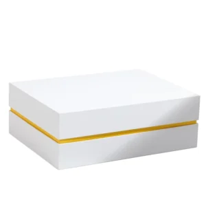 Handheld Printed Kraft Paper Gift Box with Embossed Finish