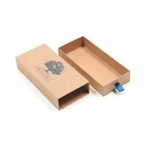 Handmade Custom Cardboard Folding Gift Box with Magnetic Closure and Kraft Corrugated Lining