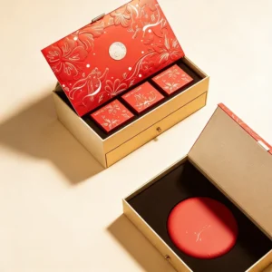 Handmade Paper Gift Box with Custom Die-Cut Design for Craft Projects