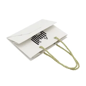 Handmade Specialty Paper Shopping Gift Bags with Twisted Handles and Custom Design