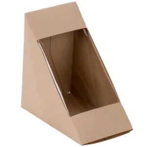 Handy Window Brown Paper Bag with a Perforation