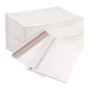 Hard Files Photos Pictures Mailing Paper Shipping Packaging Self Seal White Cardboard Envelopes Stay Flat Mailer Custom Printed