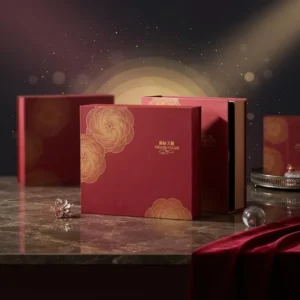 Hardcover Paper Box with EVA Card Tray, Recycled Materials, Hot Stamping