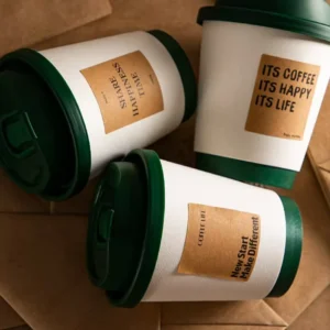 Heat Resistant Textured Paper Cups With Grip Suitable for Hot and Cold Beverages Eco Friendly Cups