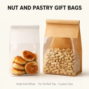Heat Sealable Kraft Paper Bag for Bulk Custom Logo Printing