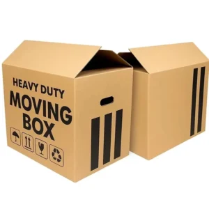 Heavy-Duty Cardboard Moving Boxes with Handles for House and Office Packing