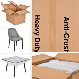 Heavy Duty Corrugated Boxes for Furniture Packaging Custom Size Shockproof Anti-Crush Shipping