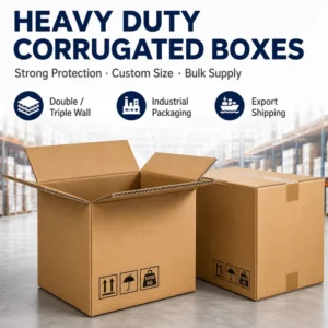 Heavy Duty Corrugated Boxes for Industrial Packaging, Recyclable, Shockproof, for Machinery and Auto Parts
