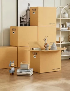 Heavy Duty Corrugated Moving and Storage Box with Handle Holes for Shipping