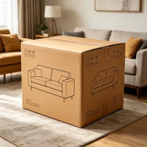 Heavy Duty Double-Wall Corrugated Moving Box, Custom Printed, Recyclable, for Sofa and Furniture