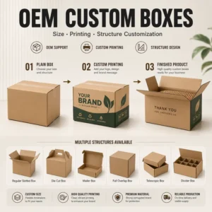 Heavy-Duty Double-Wall Recyclable Kraft Carton Box for International Shipping Factory Direct