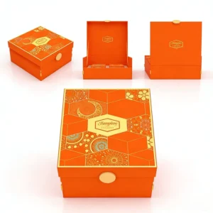 Heavy-Duty Eco-Friendly Biodegradable Handmade Rigid Paper Gift Box with Custom Color for Crafts and Weddings