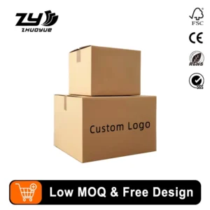 Heavy-Duty Moving Corrugated Shipping Box with Paper Liner, Custom Logo Printed