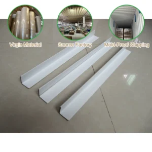 Heavy-Duty White Paper Cardboard Corner Protector for Fragile Glass Bottle Packaging