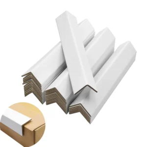 Heavy-Duty White Paper L-Type Edge Protector for Pallet and Carton Packaging