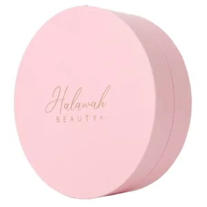 High-End Custom Pink Round Skincare and Eye Cream Gift Paper Box with Matte Lamination, Embossing, and Recyclable Material