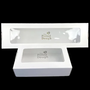 High Quality Custom Corrugated Paper Box Food Grade Takeaway for Bakery Clear Window Paper Boxes