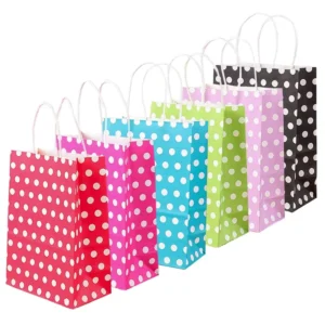High Quality Custom Various Colors Printed Paper Shopping Bag Recycle Exquisite Gift Paper Bag With Handle