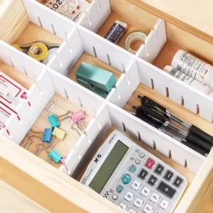 High Quality Custom White Acrylic PVC Separation Baffles Drawer Storage Divider DIY Free Combination Set for Office